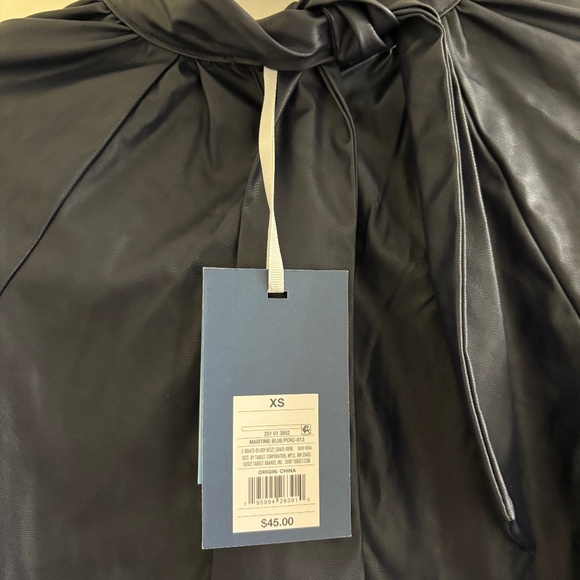 Rachel Comey Navy Tie-Neck Button Front Blouse – Size Small - Picture 2 of 4